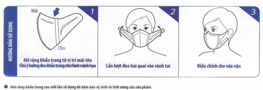 Khẩu trang XL 3D Mask Xuân Lai – Siêu lọc khuẩn, lọc mùi, không bí thở