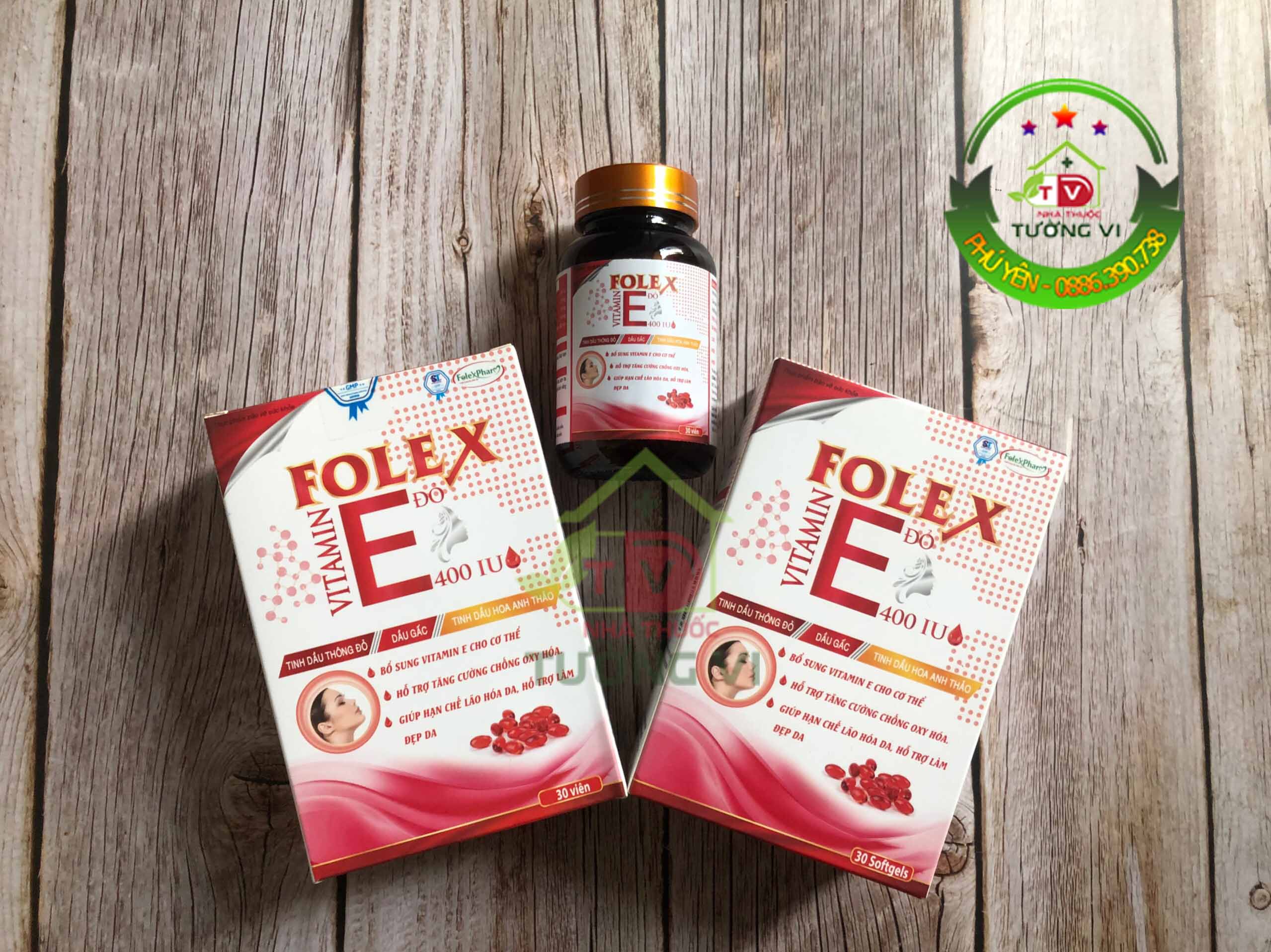 Vitamin E Đỏ 400 IU Folex – Hỗ trợ làm đẹp da, chống lão hóa da