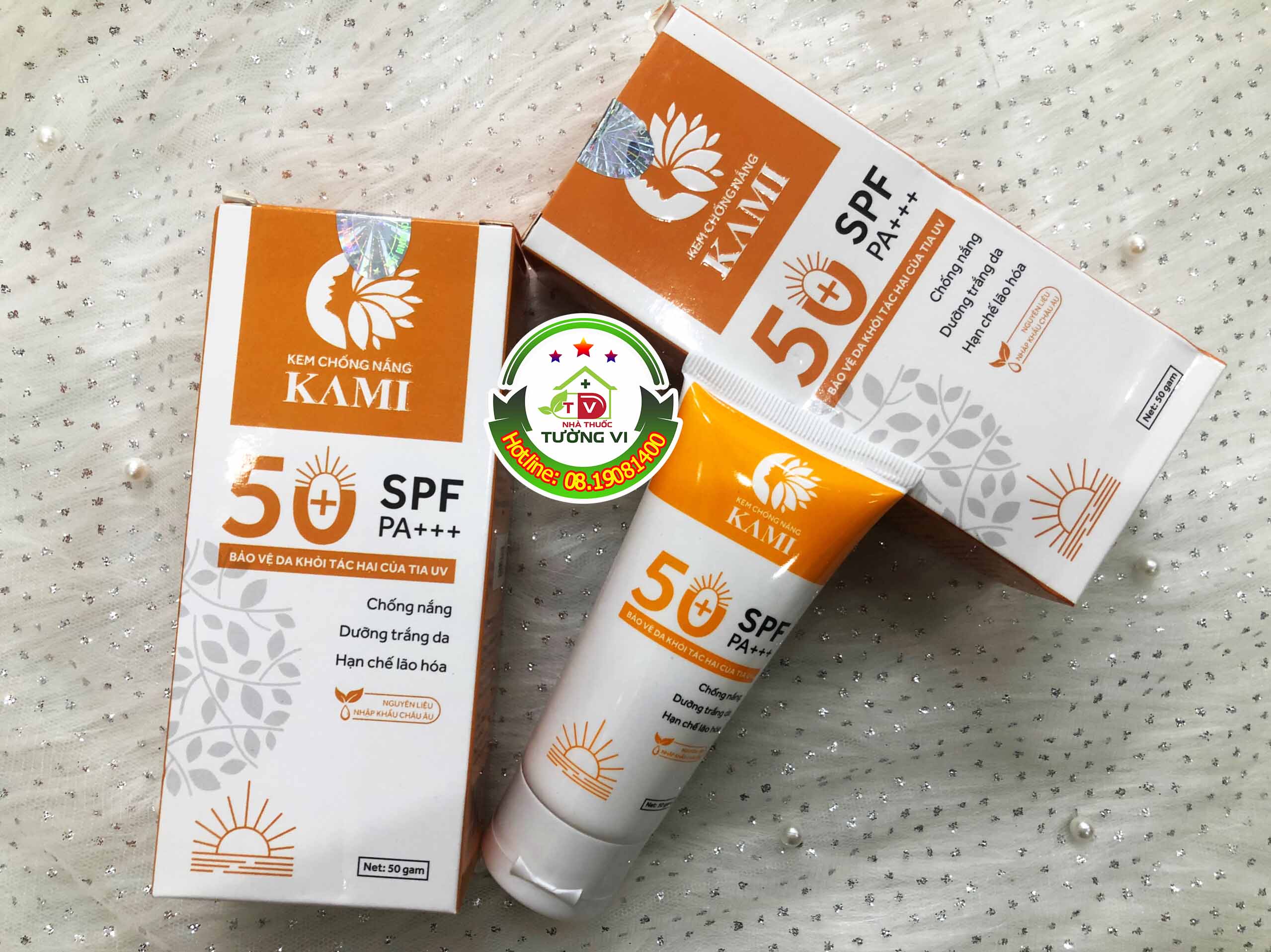Kem chống nắng Kami SPF 50+ bảo vệ da khỏi tác hại của tia uv