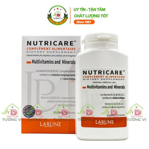 Nutricare Multivitamins and Minerals – Bổ sung vitamin và khoáng chất cho cơ thể, tăng sức đề kháng