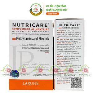 Nutricare Multivitamins and Minerals – Bổ sung vitamin và khoáng chất cho cơ thể, tăng sức đề kháng
