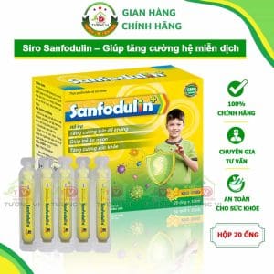 Siro Sanfodulin+ - Hỗ trợ trẻ ăn ngon, tăng cường hấp thu dưỡng chất, tăng sức đề kháng